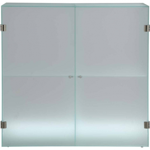 75301 Cabinet in Frosted Tempered Glass